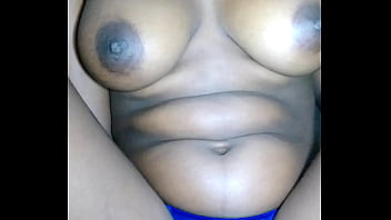 Showing tits with panties on