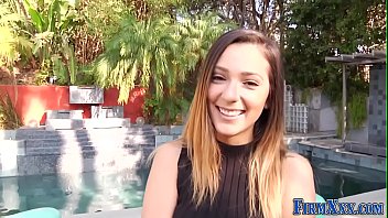 Pretty teen gets facial