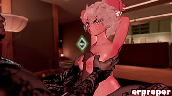Vrchat a horny mouse girl sucks and fucks a demon e boy