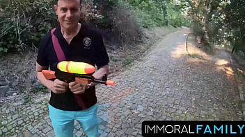 Easter spray trick leads to alexis' pussy dan & johnny's prank