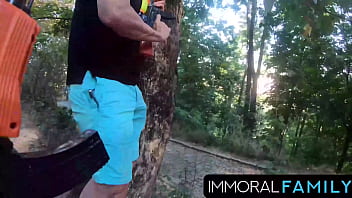 Easter spray trick leads to alexis' pussy dan & johnny's prank