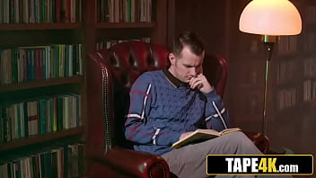 Lustful slovakian milf fetishist gets fucked on a leather couch by rich british youngster