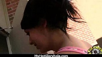 White slut huge cock gloryhole 23