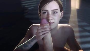 Deepthroat and facial for ellie animation