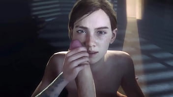 Deepthroat and facial for ellie animation
