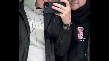 Just a quick kiss in a public restroom or was it more than that we might’ve filmed something else in there