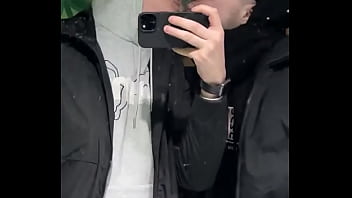 Just a quick kiss in a public restroom or was it more than that we might’ve filmed something else in there