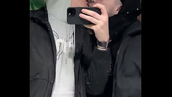 Just a quick kiss in a public restroom or was it more than that we might’ve filmed something else in there