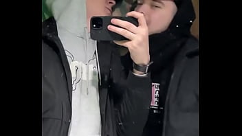 Just a quick kiss in a public restroom or was it more than that we might’ve filmed something else in there Just a quick kiss in a public restroom or was it more than that we might’ve filmed something else in there