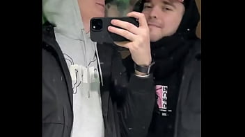 Just a quick kiss in a public restroom or was it more than that we might’ve filmed something else in there