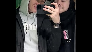 Just a quick kiss in a public restroom or was it more than that we might’ve filmed something else in there