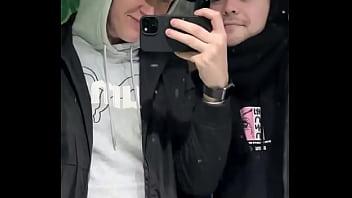 Just a quick kiss in a public restroom or was it more than that we might’ve filmed something else in there