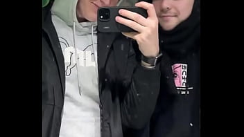 Just a quick kiss in a public restroom or was it more than that we might’ve filmed something else in there