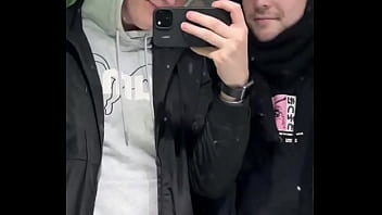 Just a quick kiss in a public restroom or was it more than that we might’ve filmed something else in there