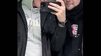 Just a quick kiss in a public restroom or was it more than that we might’ve filmed something else in there