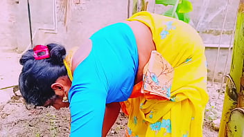 Villege outdoor beautiful big boobs village maid fucking with land owner telugu dirty talks