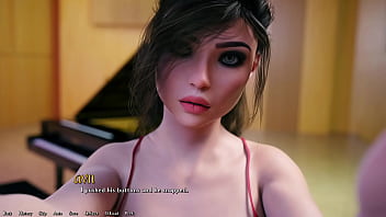 Being a dik #53 beeautiful busty rich girl plays piano for me while she is in a hot sexy red dress