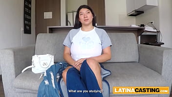 Huge tits colombian milf goes all in for her audition shot Huge tits colombian milf goes all in for her audition shot