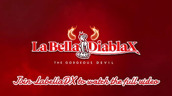 Lesbian strap on play with 12" cock