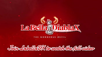 Lesbian strap on play with 12" cock