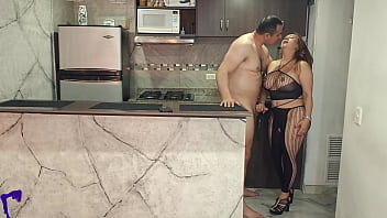 Horny latina milf cheats in the morning gets fucked hard and ends covered in cum after a creampie