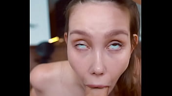 Morning bliss wife in calvin klein lingerie sucks and strokes hubby to a creamy finish