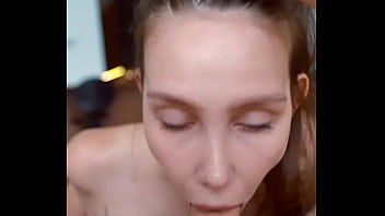 Morning bliss wife in calvin klein lingerie sucks and strokes hubby to a creamy finish