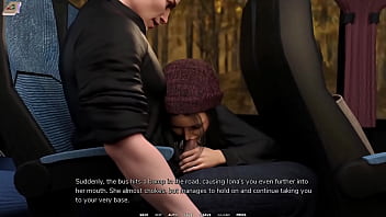 Taboo university #59 hot emo girl drinks all my juicy cum in a public bus