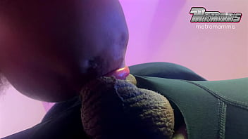 Cute big girl wants her pussy played with for giving a sloppy dick draining