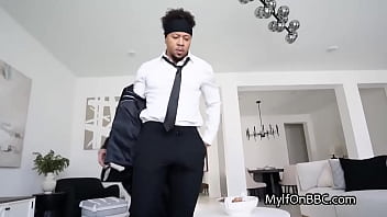 She is waiting for the bbc with a dildo in her ass