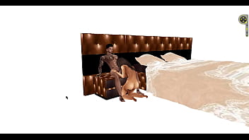 Meuble retard lit blanc brun 6 pose mail; toonslive3