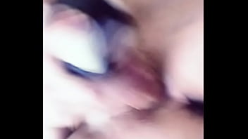 Large dildo deep inside