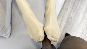 Horny mature rita sucking black cock pov with cumshot