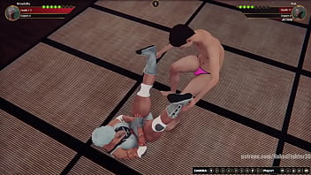 Broadzilla vs rok nf3d mixed mma combat femdom