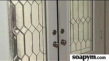 Masseuse shows her amazing body in a hot soapy massage 11