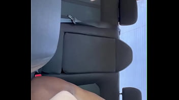 Slim cutie rides dick until almost caught