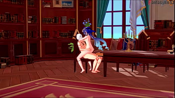 Layla hard sex on jean ́s office 3 genshin impact full & pov on sheer & fantasyking3