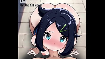 Liko lost a pokémon battle against you so now she became your submissive fucking sex slave who will suck your cock whenever you order her to