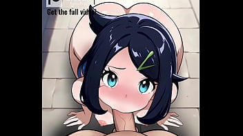 Liko lost a pokémon battle against you so now she became your submissive fucking sex slave who will suck your cock whenever you order her to