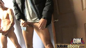 Busty black babe bubble bath group cocksuck 11