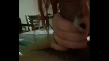 Redhead sucks my dick good part 2