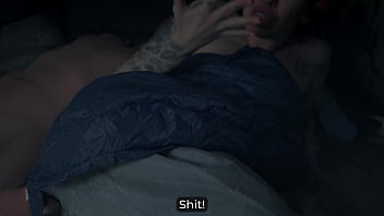 I caught step mom masturbating in our share tent—taboo fuck