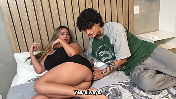 Shameless busty stepmother fucks her stepson right under her husband's nose unexpected ending