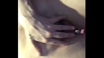 Tease touch and self tit lick