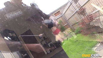 British policeman fucks a hot blonde erotic dancer in her own home fake cop