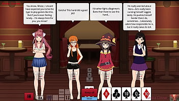 Cutest girls play high stakes poker who will lose first
