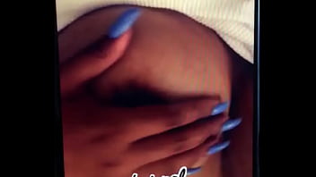 Lightskin with big tits and nipple piercings sends a sexy s