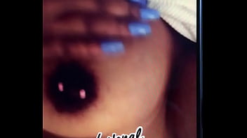 Lightskin with big tits and nipple piercings sends a sexy s