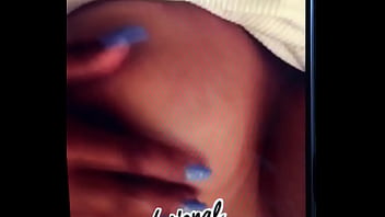 Lightskin with big tits and nipple piercings sends a sexy s