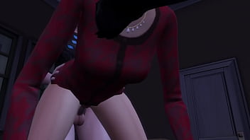 Stepson and stepmom alone in their house for a long time 3d animation